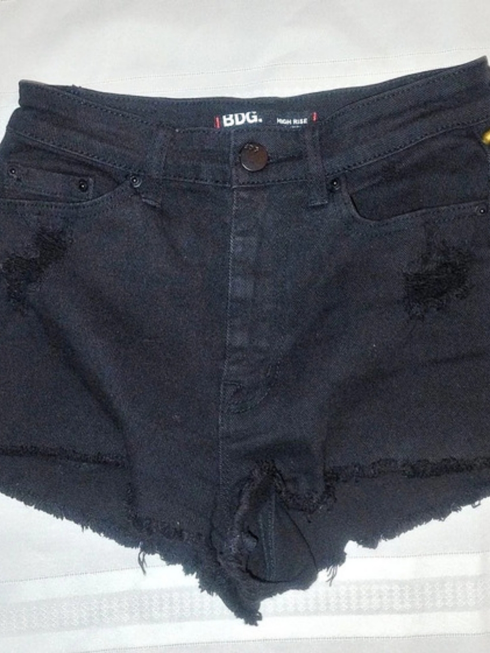 BDG High Rise Cheeky Studded Denim Cutoff Shorts Studded Jean Shorts Waist 26